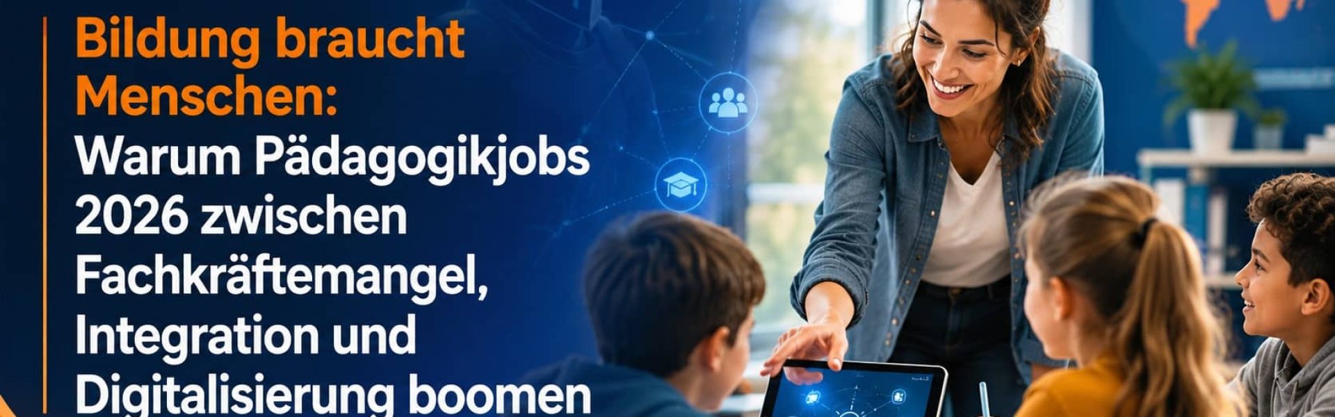 Bildung braucht Menschen: Warum Pädagogikjobs 2026 zwischen Fachkräftemangel, Integration und Digitalisierung boomen